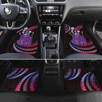 Hawaii King Kamehameha Car Mats Fantastic Plumeria Sweet Vibes LT01 Set 4pcs Pink - Polynesian Pride