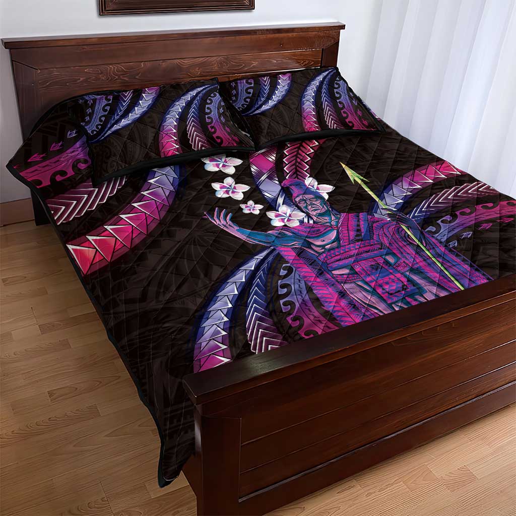 Hawaii King Kamehameha Quilt Bed Set Fantastic Plumeria Sweet Vibes LT01 - Polynesian Pride