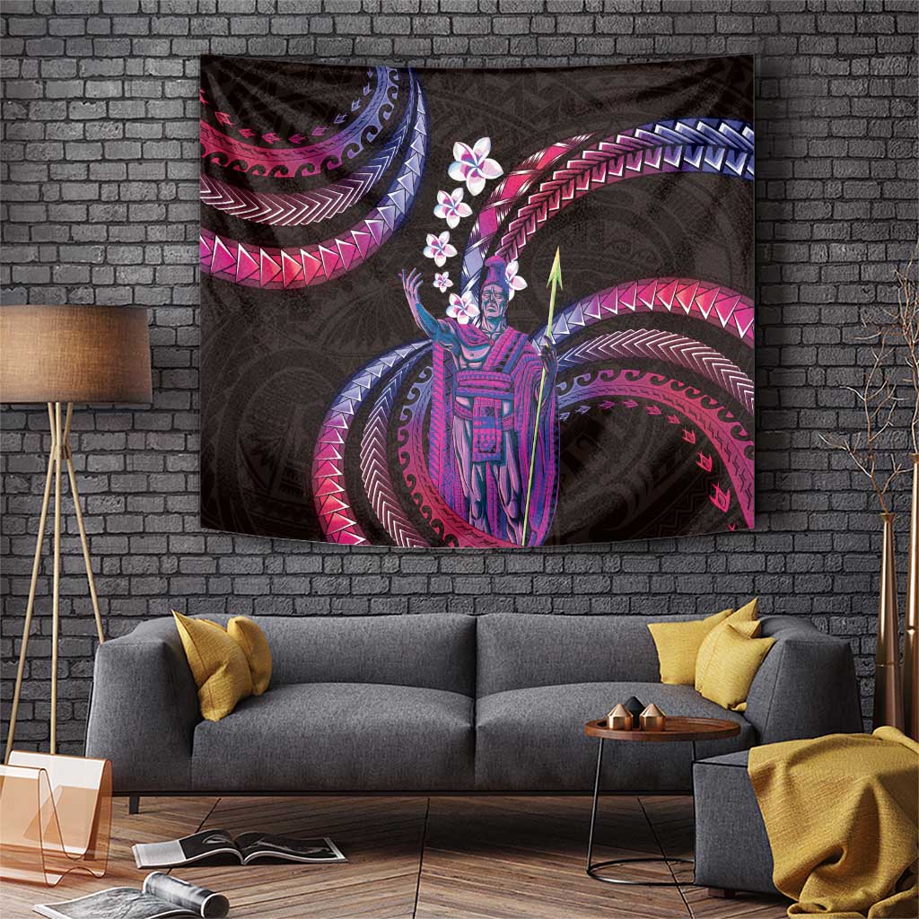 Hawaii King Kamehameha Tapestry Fantastic Plumeria Sweet Vibes LT01 Pink - Polynesian Pride