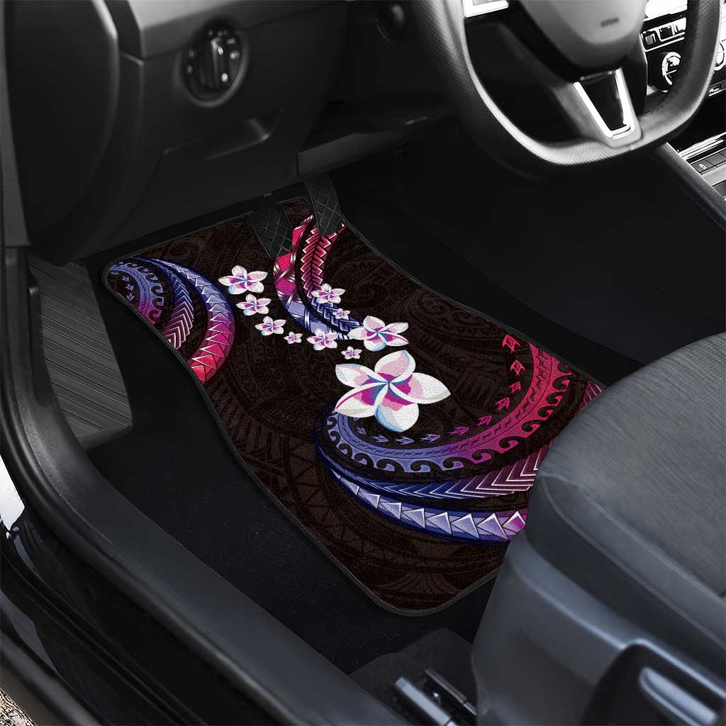 Hawaii Plumeria Car Mats Sweet Gradient Polynesian Pattern LT01 - Polynesian Pride