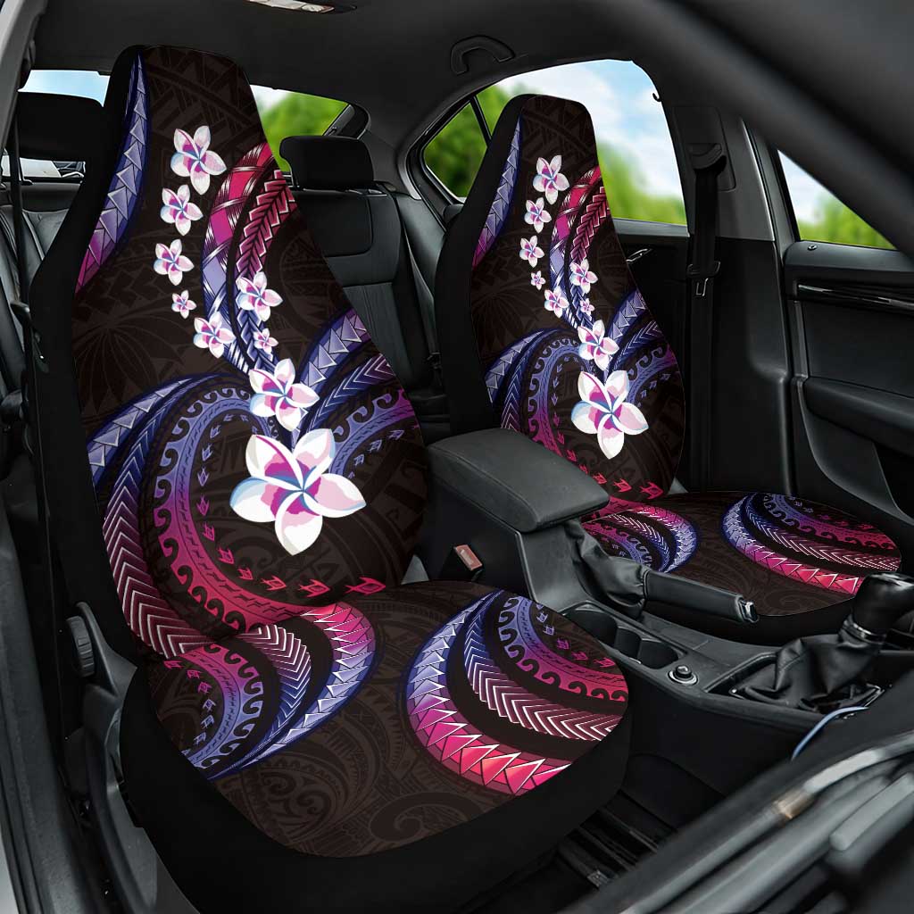 Hawaii Plumeria Car Seat Cover Sweet Gradient Polynesian Pattern LT01 One Size Pink - Polynesian Pride