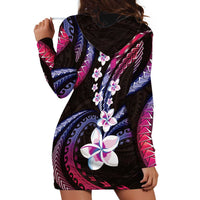 Hawaii Plumeria Hoodie Dress Sweet Gradient Polynesian Pattern LT01 - Polynesian Pride