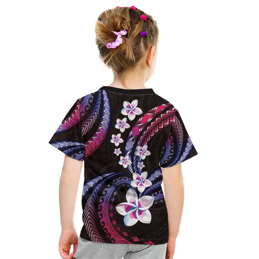 Hawaii Plumeria Kid T Shirt Sweet Gradient Polynesian Pattern LT01 - Polynesian Pride