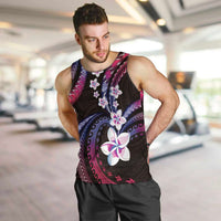 Hawaii Plumeria Men Tank Top Sweet Gradient Polynesian Pattern LT01 Pink - Polynesian Pride