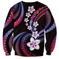Hawaii Plumeria Sweatshirt Sweet Gradient Polynesian Pattern LT01 - Polynesian Pride