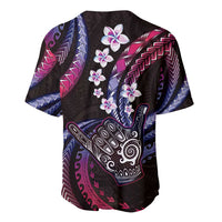 Hawaii Shaka Sign Baseball Jersey Fantastic Frangipani Sweet Vibes LT01 - Polynesian Pride