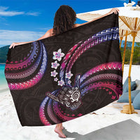 Hawaii Shaka Sign Sarong Fantastic Frangipani Sweet Vibes LT01 One Size 44 x 66 inches Pink - Polynesian Pride
