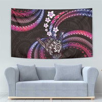 Hawaii Shaka Sign Tapestry Fantastic Frangipani Sweet Vibes LT01 - Polynesian Pride