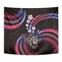 Hawaii Shaka Sign Tapestry Fantastic Frangipani Sweet Vibes LT01 - Polynesian Pride