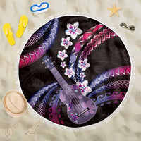 Hawaiian Ukulele Beach Blanket Sweet Dream Fantastic Plumeria LT01 One Size 150cm Pink - Polynesian Pride