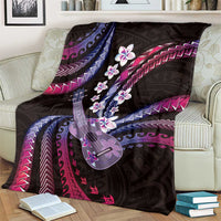 Hawaiian Ukulele Blanket Sweet Dream Fantastic Plumeria LT01 - Polynesian Pride
