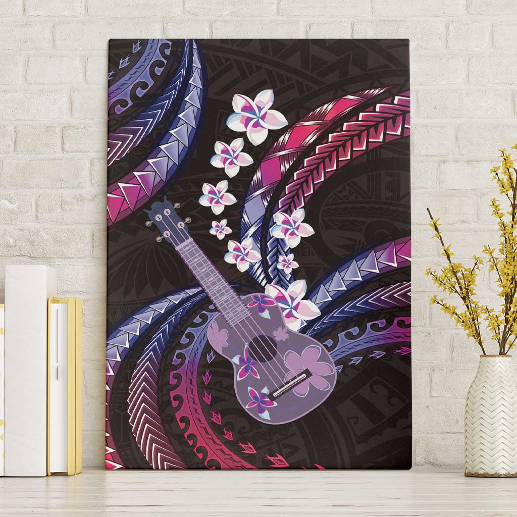 Hawaiian Ukulele Canvas Wall Art Sweet Dream Fantastic Plumeria LT01 Without Frame Pink - Polynesian Pride