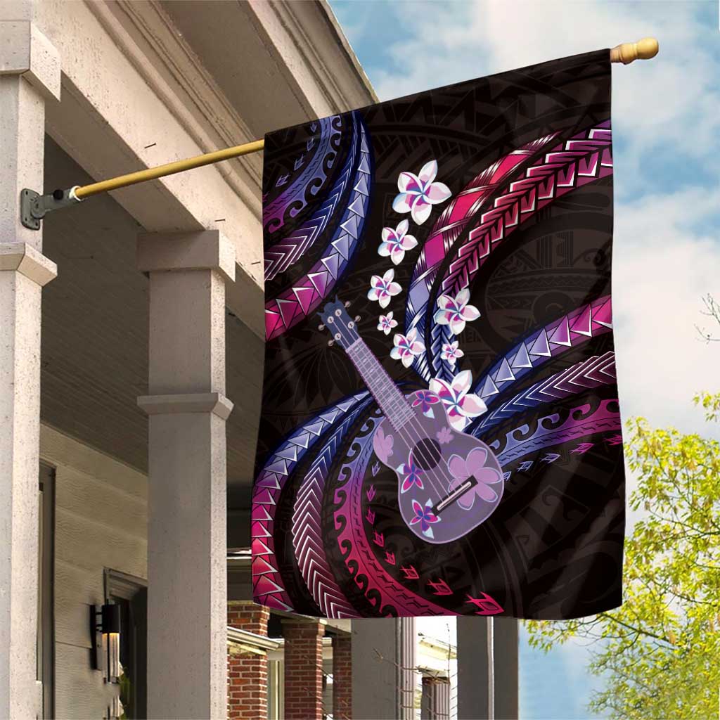 Hawaiian Ukulele Garden Flag Sweet Dream Fantastic Plumeria LT01 House Flag Pink - Polynesian Pride