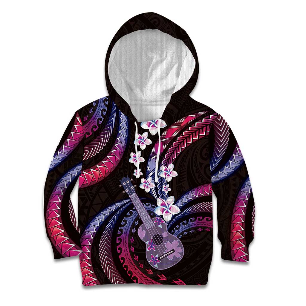 Hawaiian Ukulele Kid Hoodie Sweet Dream Fantastic Plumeria LT01 Hoodie Pink - Polynesian Pride