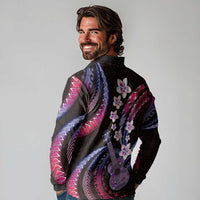 Hawaiian Ukulele Long Sleeve Polo Shirt Sweet Dream Fantastic Plumeria LT01 - Polynesian Pride