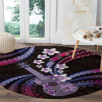 Hawaiian Ukulele Round Carpet Sweet Dream Fantastic Plumeria LT01 - Polynesian Pride