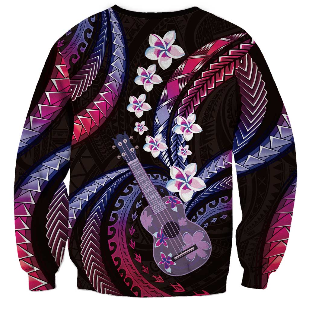 Hawaiian Ukulele Sweatshirt Sweet Dream Fantastic Plumeria LT01 - Polynesian Pride