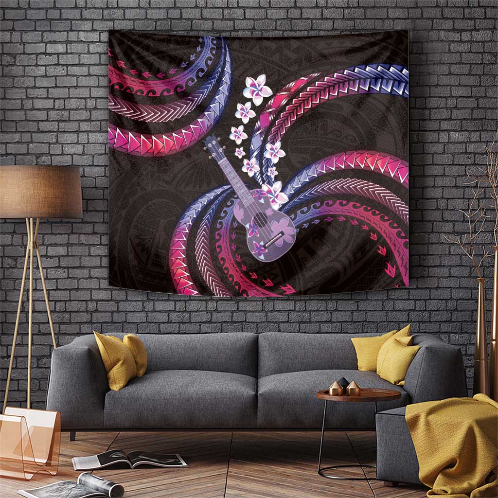 Hawaiian Ukulele Tapestry Sweet Dream Fantastic Plumeria LT01 Pink - Polynesian Pride
