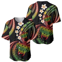 Hawaii Turtles Plumeria Baseball Jersey Reggae Polynesian Pattern LT01 - Polynesian Pride