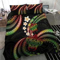 Hawaii Turtles Plumeria Bedding Set Reggae Polynesian Pattern LT01 - Polynesian Pride