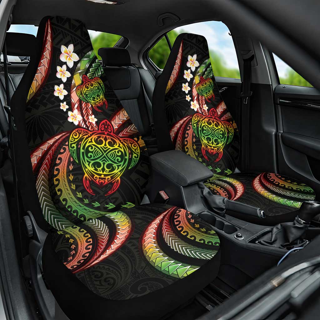 Hawaii Turtles Plumeria Car Seat Cover Reggae Polynesian Pattern LT01 One Size Reggae - Polynesian Pride