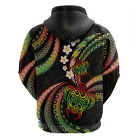 Hawaii Turtles Plumeria Hoodie Reggae Polynesian Pattern LT01 - Polynesian Pride
