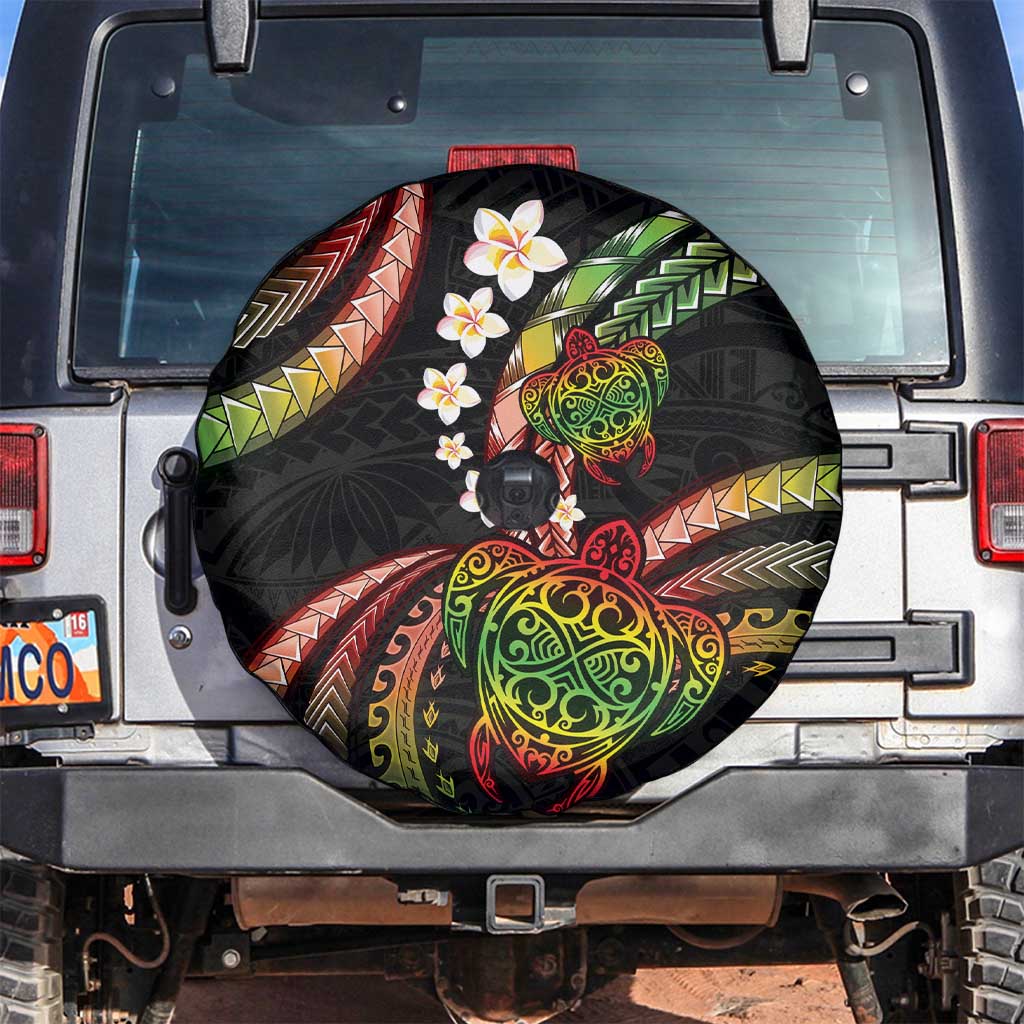 Hawaii Turtles Plumeria Spare Tire Cover Reggae Polynesian Pattern LT01 Reggae - Polynesian Pride