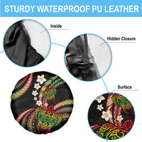 Hawaii Turtles Plumeria Spare Tire Cover Reggae Polynesian Pattern LT01 - Polynesian Pride