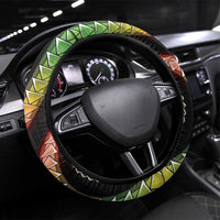 Hawaii Turtles Plumeria Steering Wheel Cover Reggae Polynesian Pattern LT01 Universal Fit Reggae - Polynesian Pride