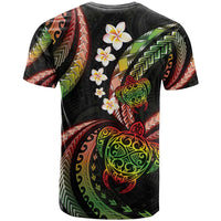 Hawaii Turtles Plumeria T Shirt Reggae Polynesian Pattern LT01 - Polynesian Pride