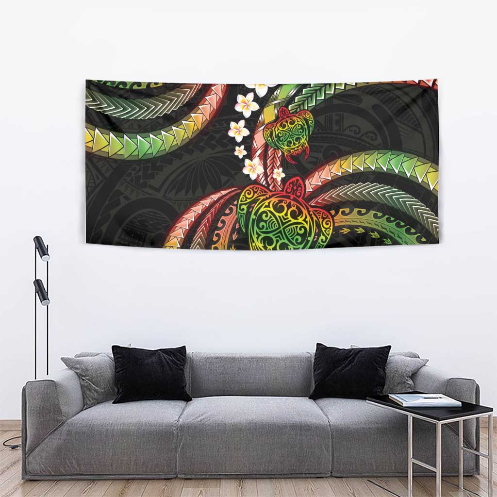 Hawaii Turtles Plumeria Tapestry Reggae Polynesian Pattern LT01 - Polynesian Pride