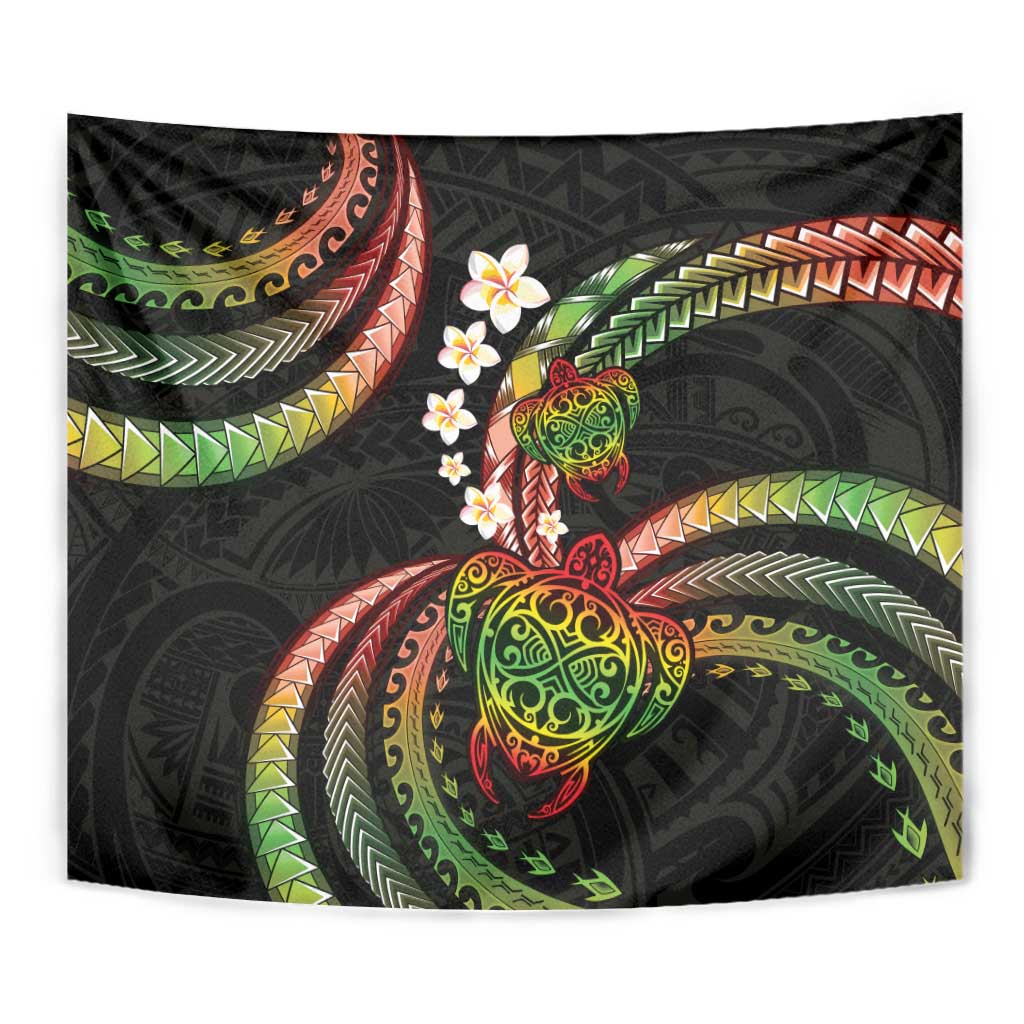 Hawaii Turtles Plumeria Tapestry Reggae Polynesian Pattern LT01 - Polynesian Pride