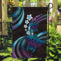 Hawaii Turtles Plumeria Garden Flag Amethyst Gradient Polynesian Pattern LT01 Garden Flag Purple - Polynesian Pride