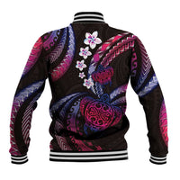 Hawaii Turtles Plumeria Baseball Jacket Sweet Gradient Polynesian Pattern LT01 - Polynesian Pride