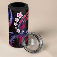 Hawaii Turtles Plumeria 4 in 1 Can Cooler Tumbler Sweet Gradient Polynesian Pattern LT01 - Polynesian Pride