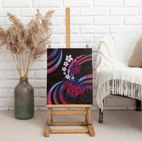 Hawaii Turtles Plumeria Canvas Wall Art Sweet Gradient Polynesian Pattern LT01 - Polynesian Pride