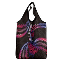 Hawaii Turtles Plumeria Grocery Bag Sweet Gradient Polynesian Pattern LT01 - Polynesian Pride