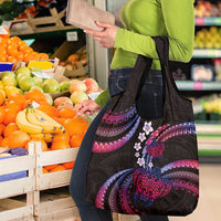 Hawaii Turtles Plumeria Grocery Bag Sweet Gradient Polynesian Pattern LT01 - Polynesian Pride