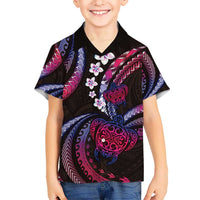 Hawaii Turtles Plumeria Hawaiian Shirt Sweet Gradient Polynesian Pattern LT01 - Polynesian Pride