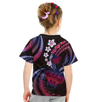Hawaii Turtles Plumeria Kid T Shirt Sweet Gradient Polynesian Pattern LT01 - Polynesian Pride