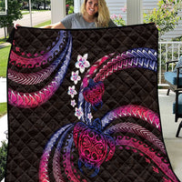 Hawaii Turtles Plumeria Quilt Sweet Gradient Polynesian Pattern LT01 Pink - Polynesian Pride