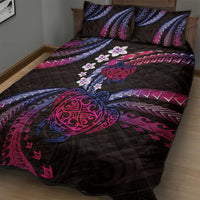 Hawaii Turtles Plumeria Quilt Bed Set Sweet Gradient Polynesian Pattern LT01 - Polynesian Pride