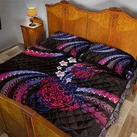 Hawaii Turtles Plumeria Quilt Bed Set Sweet Gradient Polynesian Pattern LT01 - Polynesian Pride