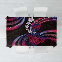 Hawaii Turtles Plumeria Tablecloth Sweet Gradient Polynesian Pattern LT01 Pink - Polynesian Pride