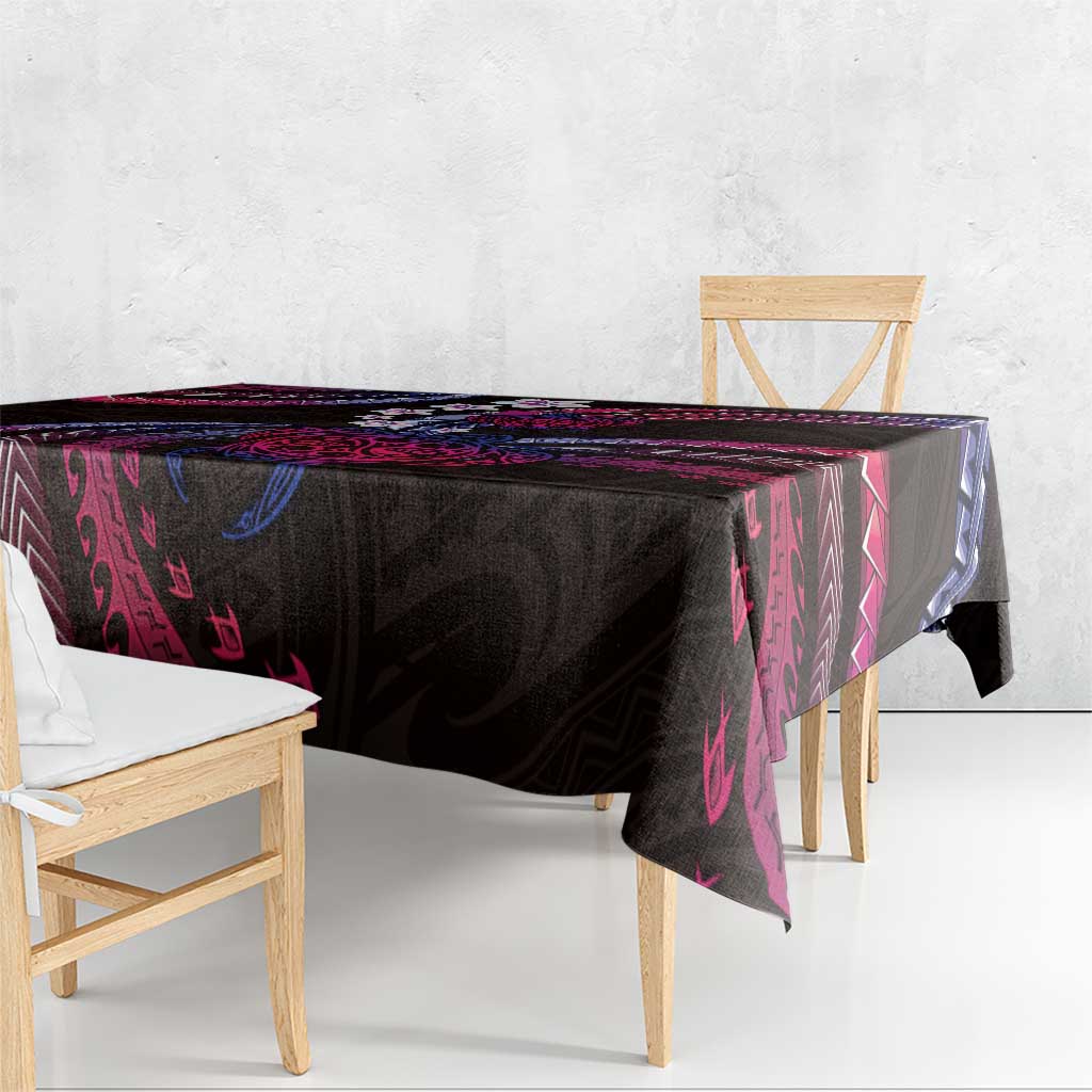 Hawaii Turtles Plumeria Tablecloth Sweet Gradient Polynesian Pattern LT01 - Polynesian Pride