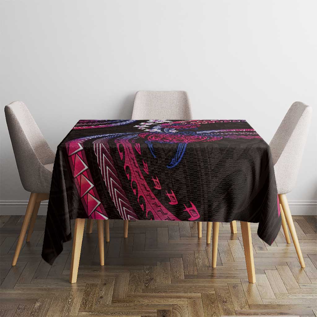 Hawaii Turtles Plumeria Tablecloth Sweet Gradient Polynesian Pattern LT01 - Polynesian Pride