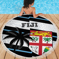 Fiji 2024 Rugby Beach Blanket Fijian Tapa Pattern LT01 - Polynesian Pride