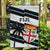 Fiji 2024 Rugby Garden Flag Fijian Tapa Pattern