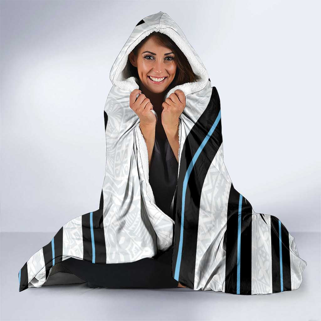 Fiji 2024 Rugby Hooded Blanket Fijian Tapa Pattern LT01 - Polynesian Pride