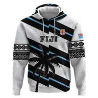 Custom Fiji 2024 Rugby Hoodie Fijian Tapa Pattern LT01 Pullover Hoodie White - Polynesian Pride